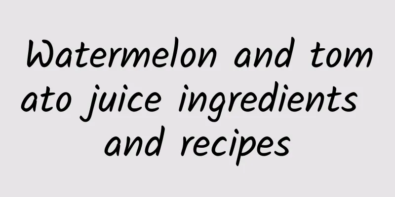 Watermelon and tomato juice ingredients and recipes