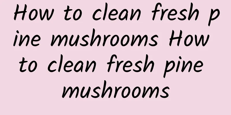 How to clean fresh pine mushrooms How to clean fresh pine mushrooms