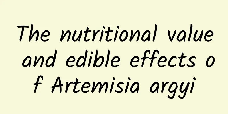 The nutritional value and edible effects of Artemisia argyi