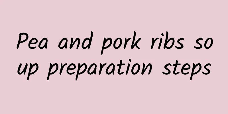 Pea and pork ribs soup preparation steps