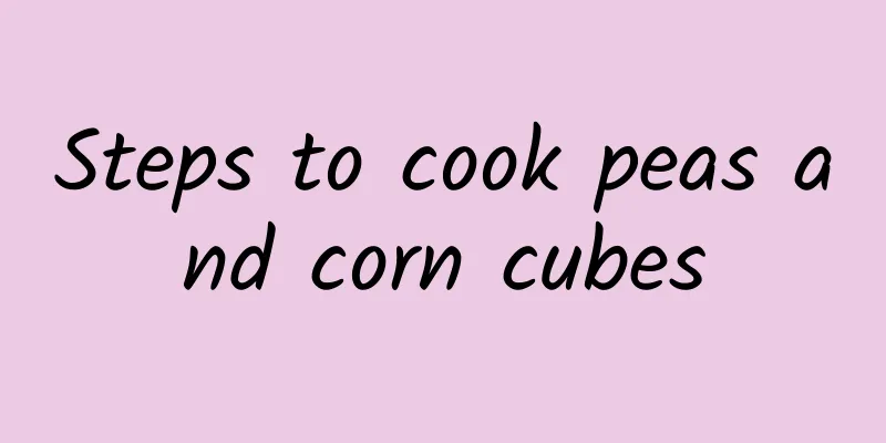 Steps to cook peas and corn cubes