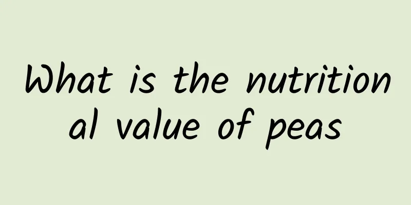 What is the nutritional value of peas