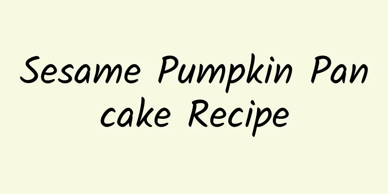 Sesame Pumpkin Pancake Recipe