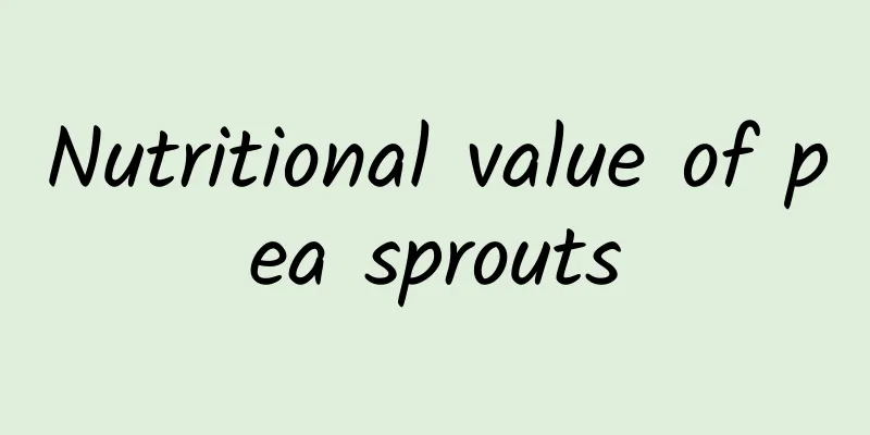 Nutritional value of pea sprouts