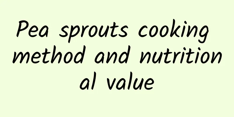 Pea sprouts cooking method and nutritional value