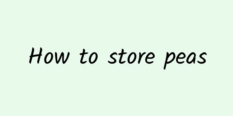 How to store peas