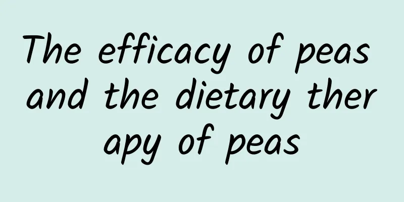 The efficacy of peas and the dietary therapy of peas