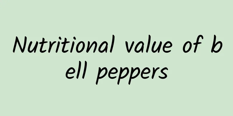 Nutritional value of bell peppers