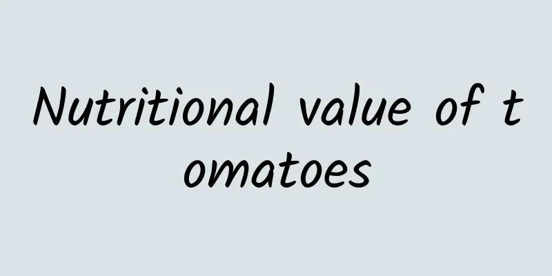 Nutritional value of tomatoes