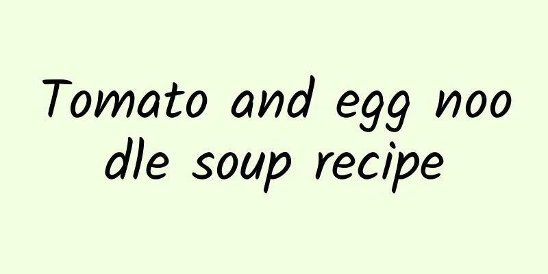 Tomato and egg noodle soup recipe