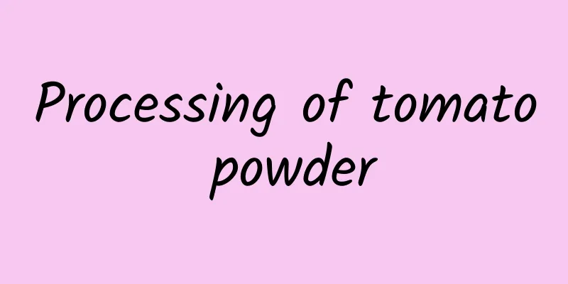 Processing of tomato powder