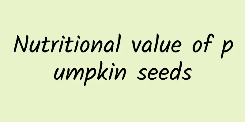 Nutritional value of pumpkin seeds