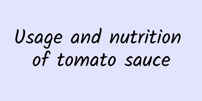 Usage and nutrition of tomato sauce