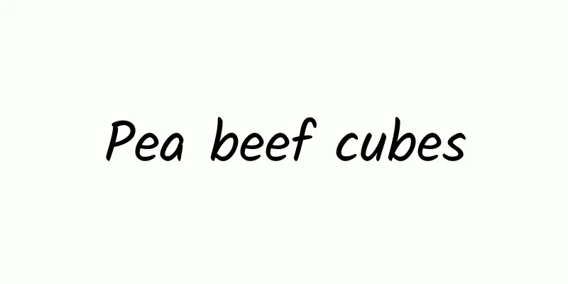 Pea beef cubes