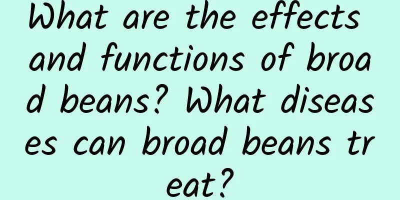 What are the effects and functions of broad beans? What diseases can broad beans treat?