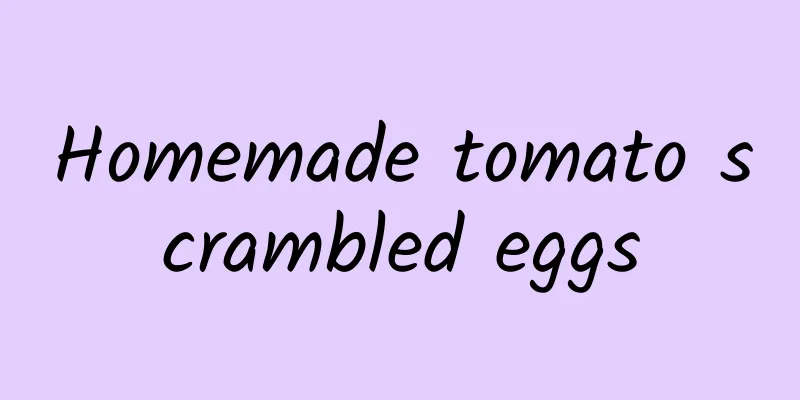 Homemade tomato scrambled eggs