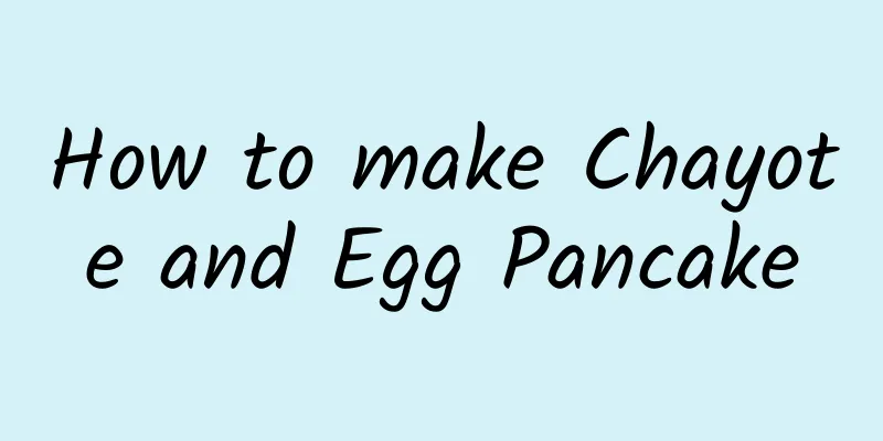 How to make Chayote and Egg Pancake