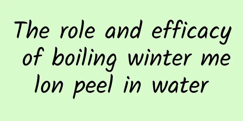 The role and efficacy of boiling winter melon peel in water