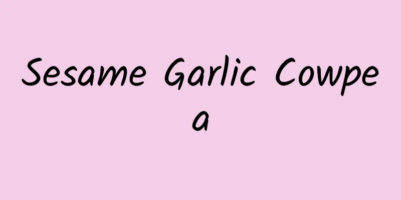 Sesame Garlic Cowpea