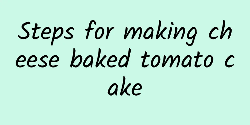 Steps for making cheese baked tomato cake