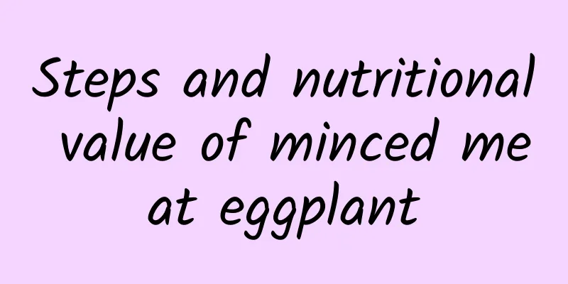 Steps and nutritional value of minced meat eggplant