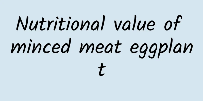 Nutritional value of minced meat eggplant