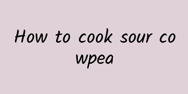 How to cook sour cowpea