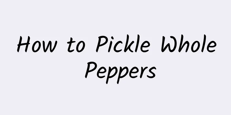 How to Pickle Whole Peppers