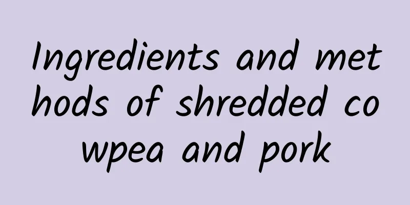 Ingredients and methods of shredded cowpea and pork