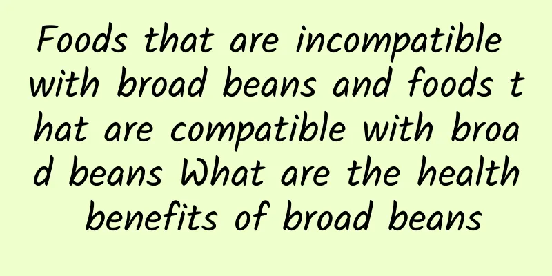 Foods that are incompatible with broad beans and foods that are compatible with broad beans What are the health benefits of broad beans