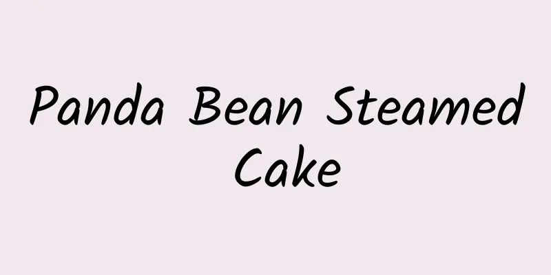 Panda Bean Steamed Cake