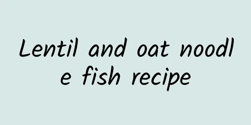 Lentil and oat noodle fish recipe