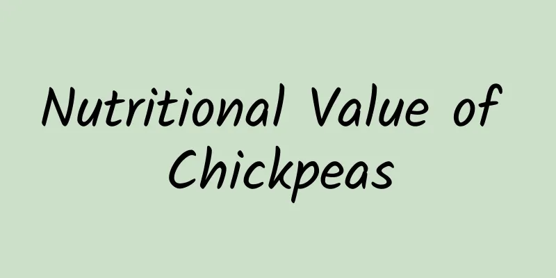 Nutritional Value of Chickpeas