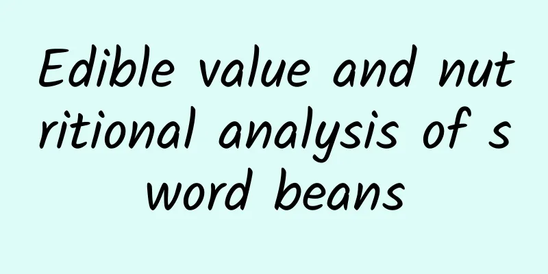 Edible value and nutritional analysis of sword beans