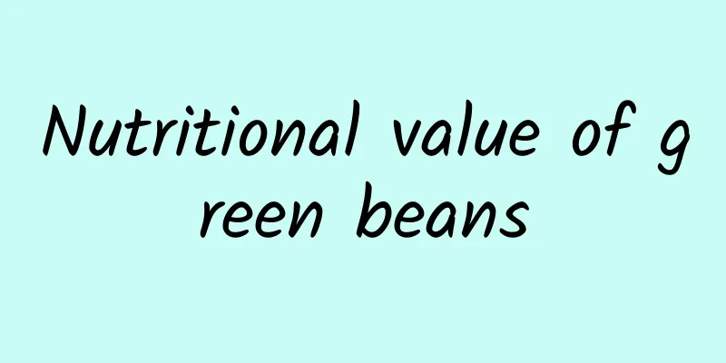 Nutritional value of green beans