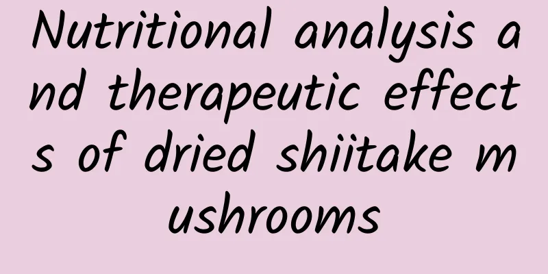 Nutritional analysis and therapeutic effects of dried shiitake mushrooms