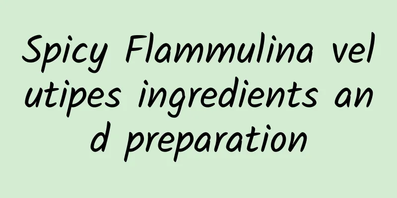 Spicy Flammulina velutipes ingredients and preparation