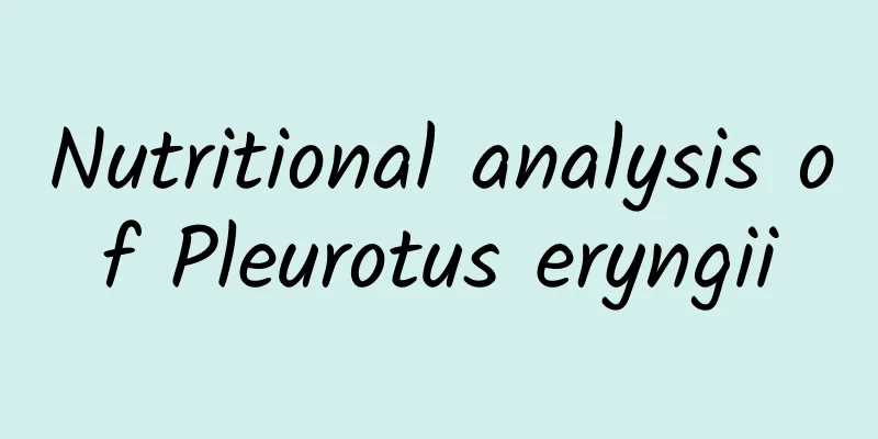 Nutritional analysis of Pleurotus eryngii