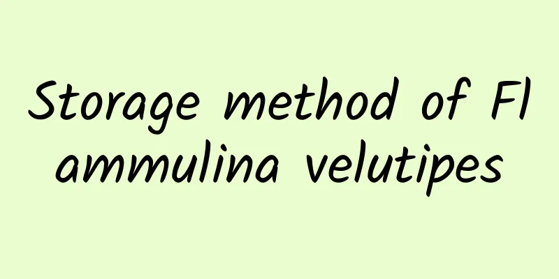 Storage method of Flammulina velutipes