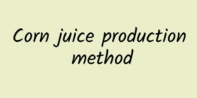 Corn juice production method