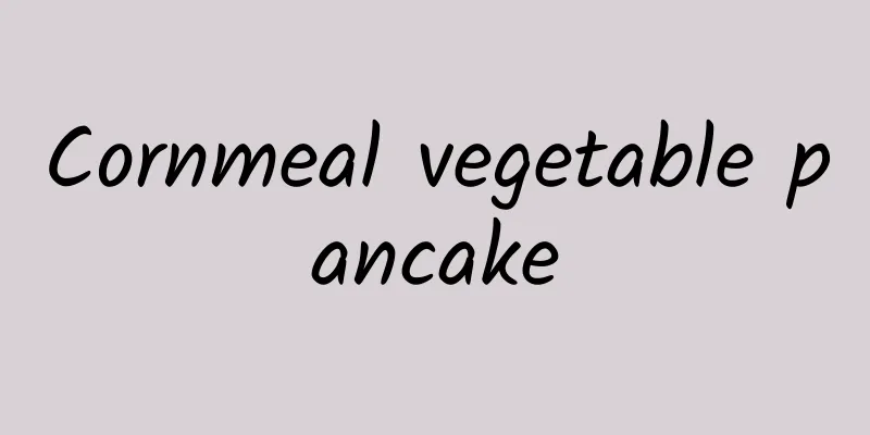 Cornmeal vegetable pancake