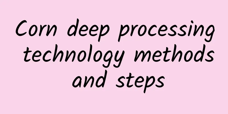 Corn deep processing technology methods and steps