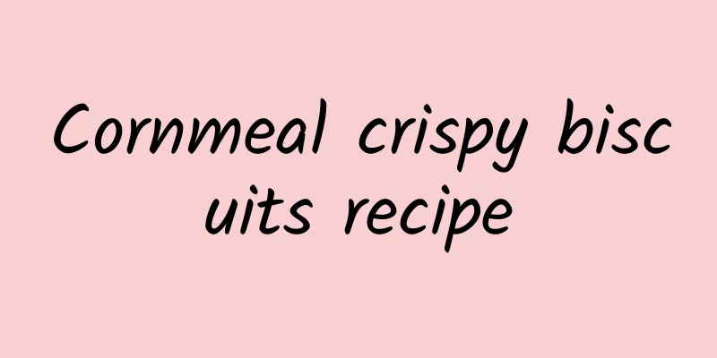 Cornmeal crispy biscuits recipe