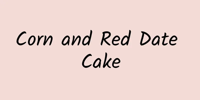 Corn and Red Date Cake