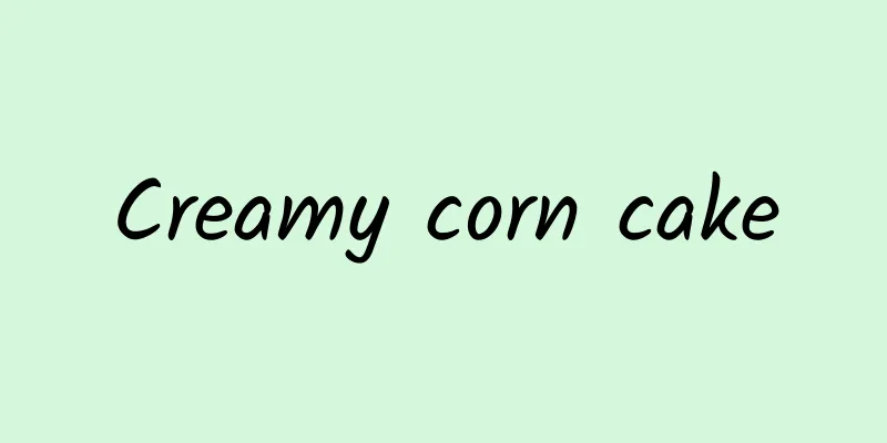 Creamy corn cake