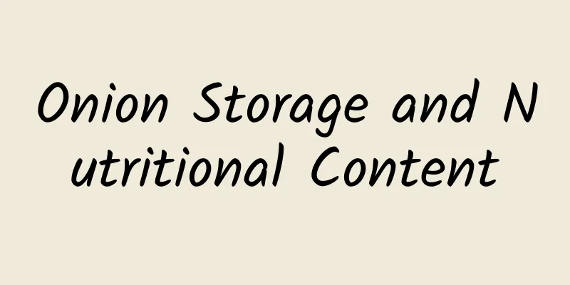 Onion Storage and Nutritional Content