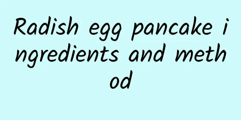 Radish egg pancake ingredients and method