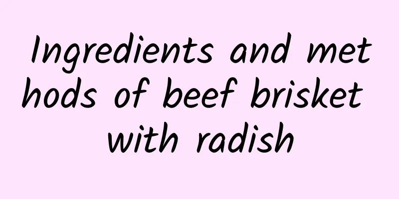 Ingredients and methods of beef brisket with radish