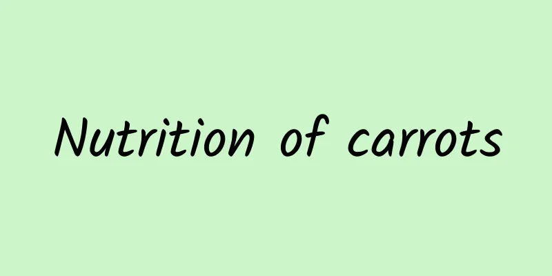 Nutrition of carrots