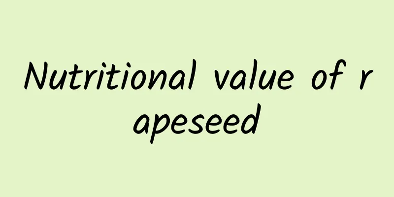 Nutritional value of rapeseed